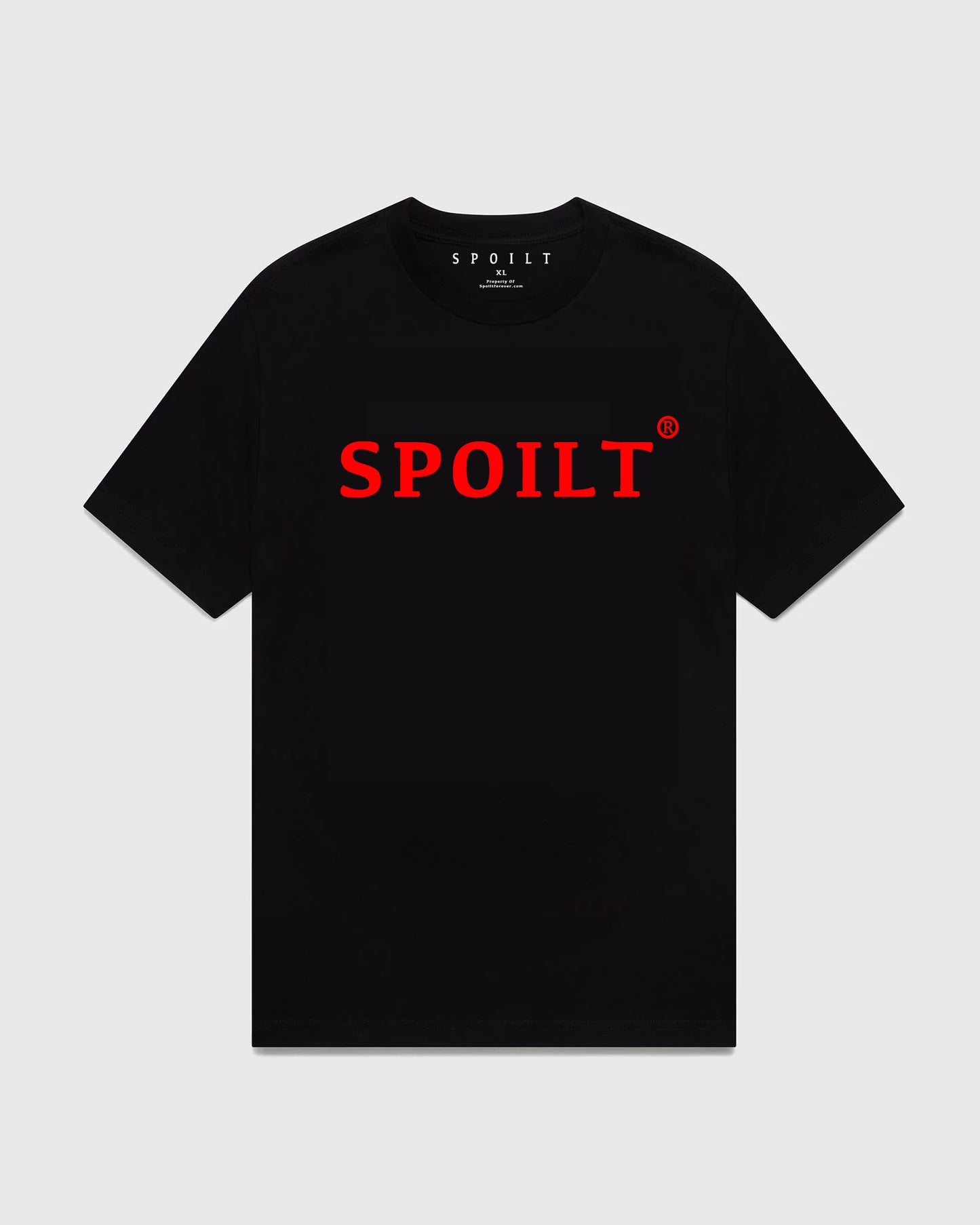 RED SPOILT ®️ T-SHIRT IN BLACK