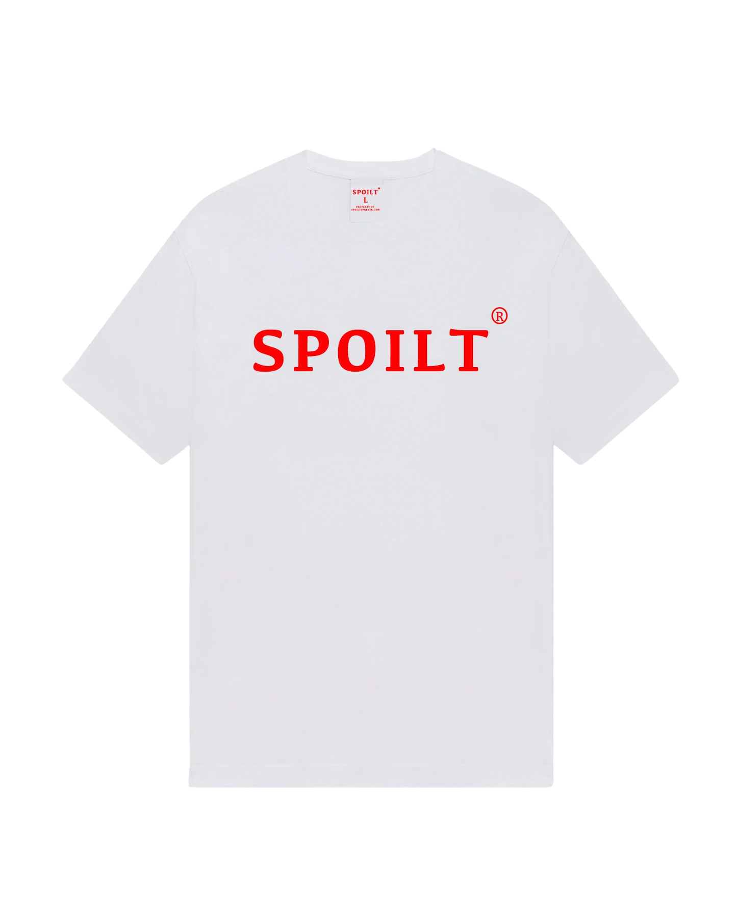RED SPOILT ®️ T-SHIRT IN WHITE