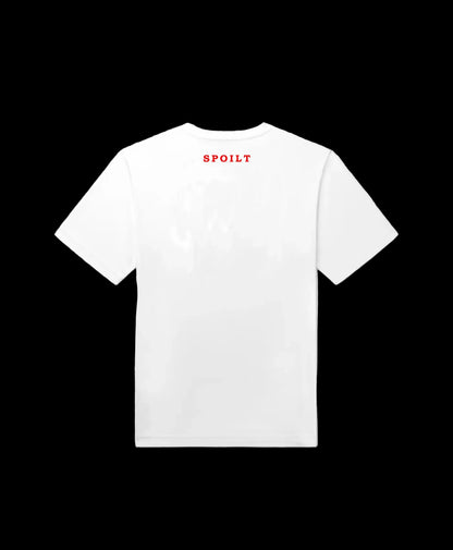 RED SPOILT ®️ T-SHIRT IN WHITE