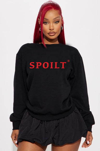 RED SPOILT ®️ CREWNECK